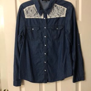 Denim blouse